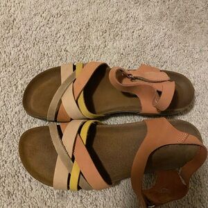 Multicolor Strappy Sandals